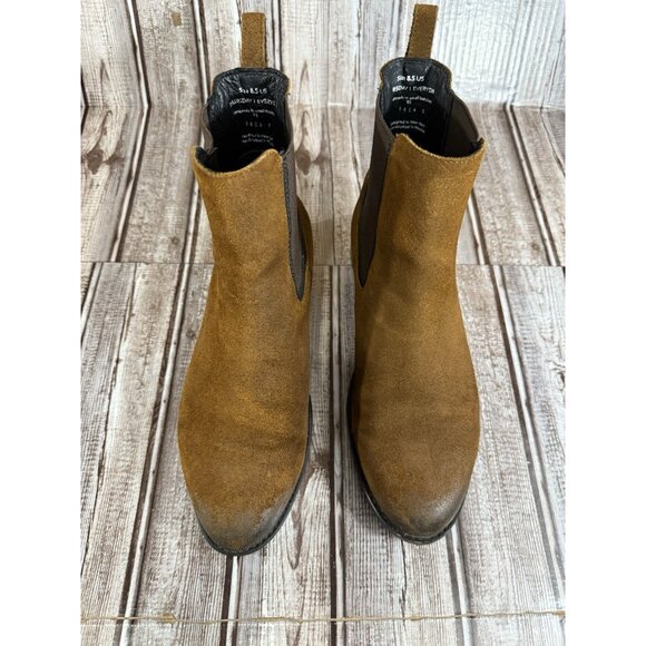 Thursday Duchess Chelsea Suede Ankle Boot Size 8.5 Glazed Ginger - Picture 2 of 8